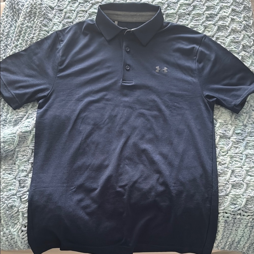 Under Armour Blue Polo Shirt Classic Design